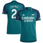Günstige Fußballtrikots Arsenal Saliba 2 3rd trikot 2023-24 Kurzarm